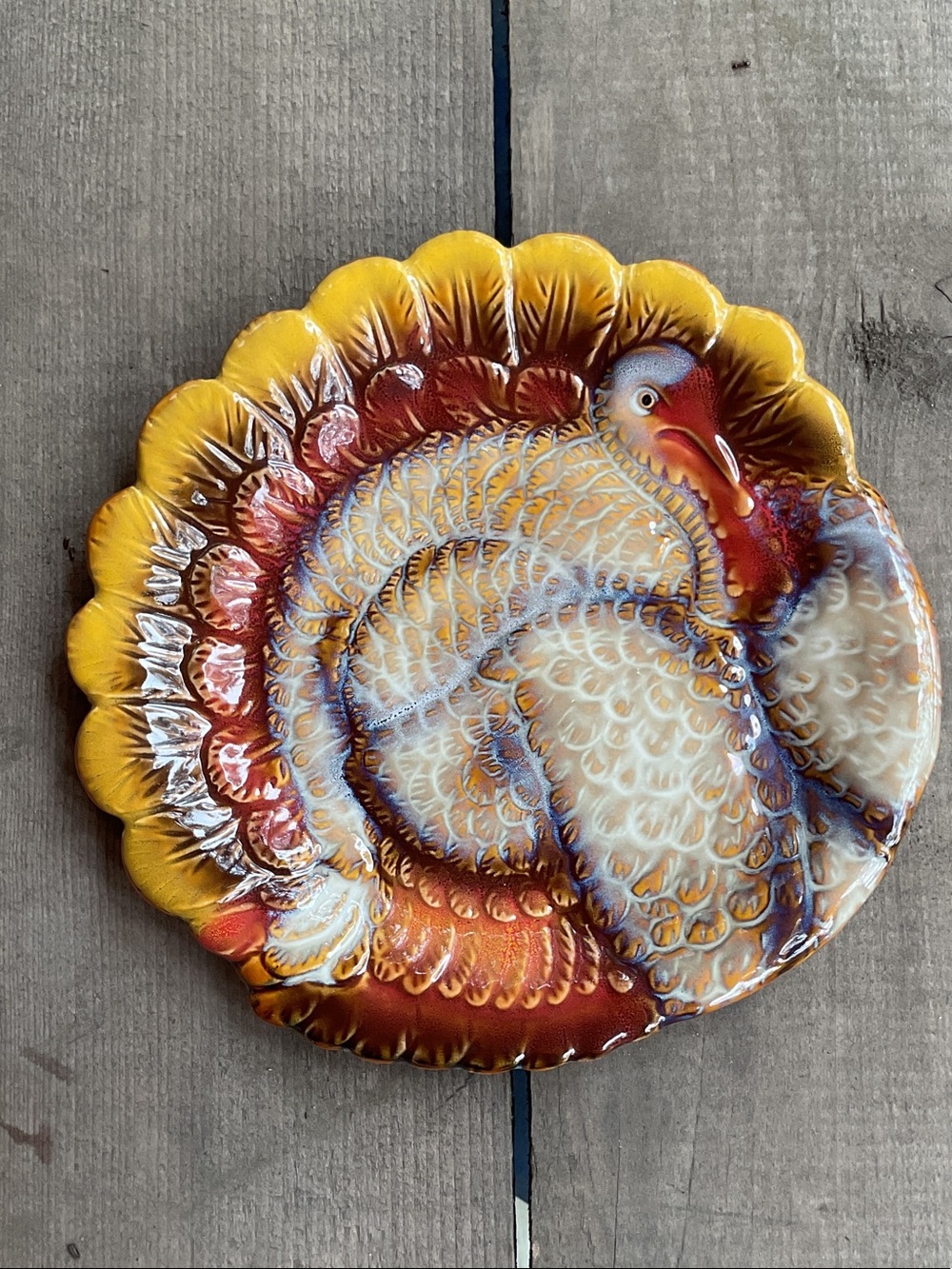 Better Homes and Gardens Heritage Harvest 2011 Turkey Stoneware Plate 8 1/2”
